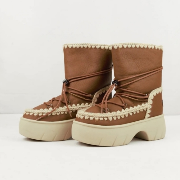 Free People MOU Lunar Landing Snow Platform Boots Size/37 - Picture 3 of 10